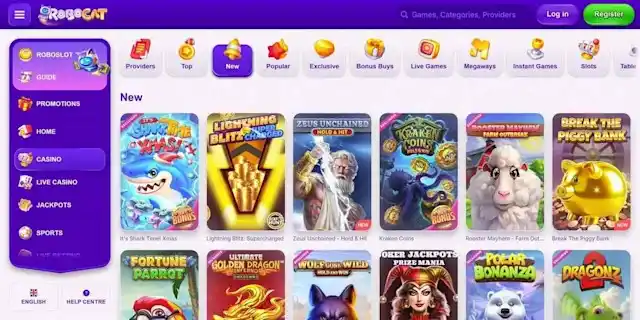 RoboCat Casino  casino review section 2